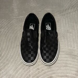 Vans checkered slip on shoes
